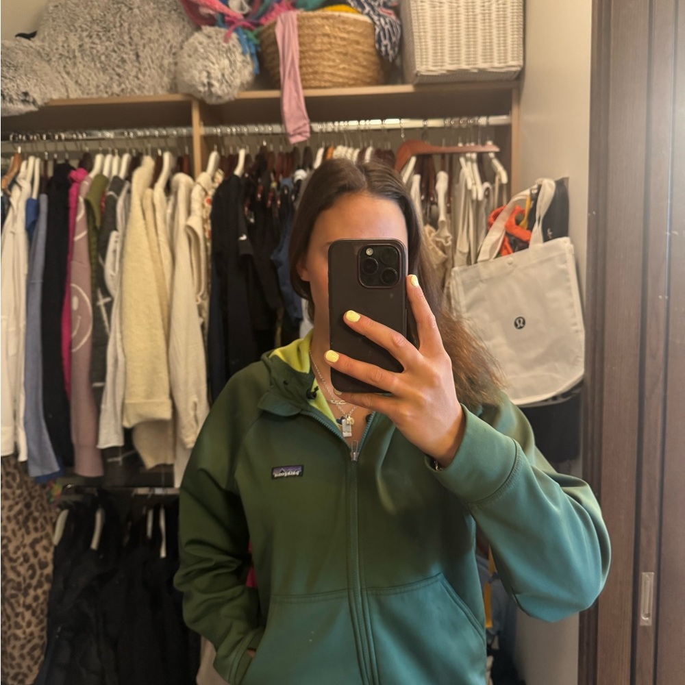 Patagonia Green and Yellow Fleece Jacket